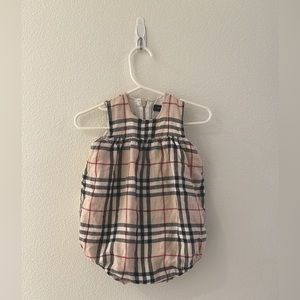 Burberry baby romper 6mo